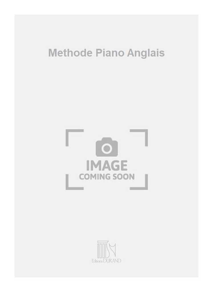 Methode Piano Anglais
